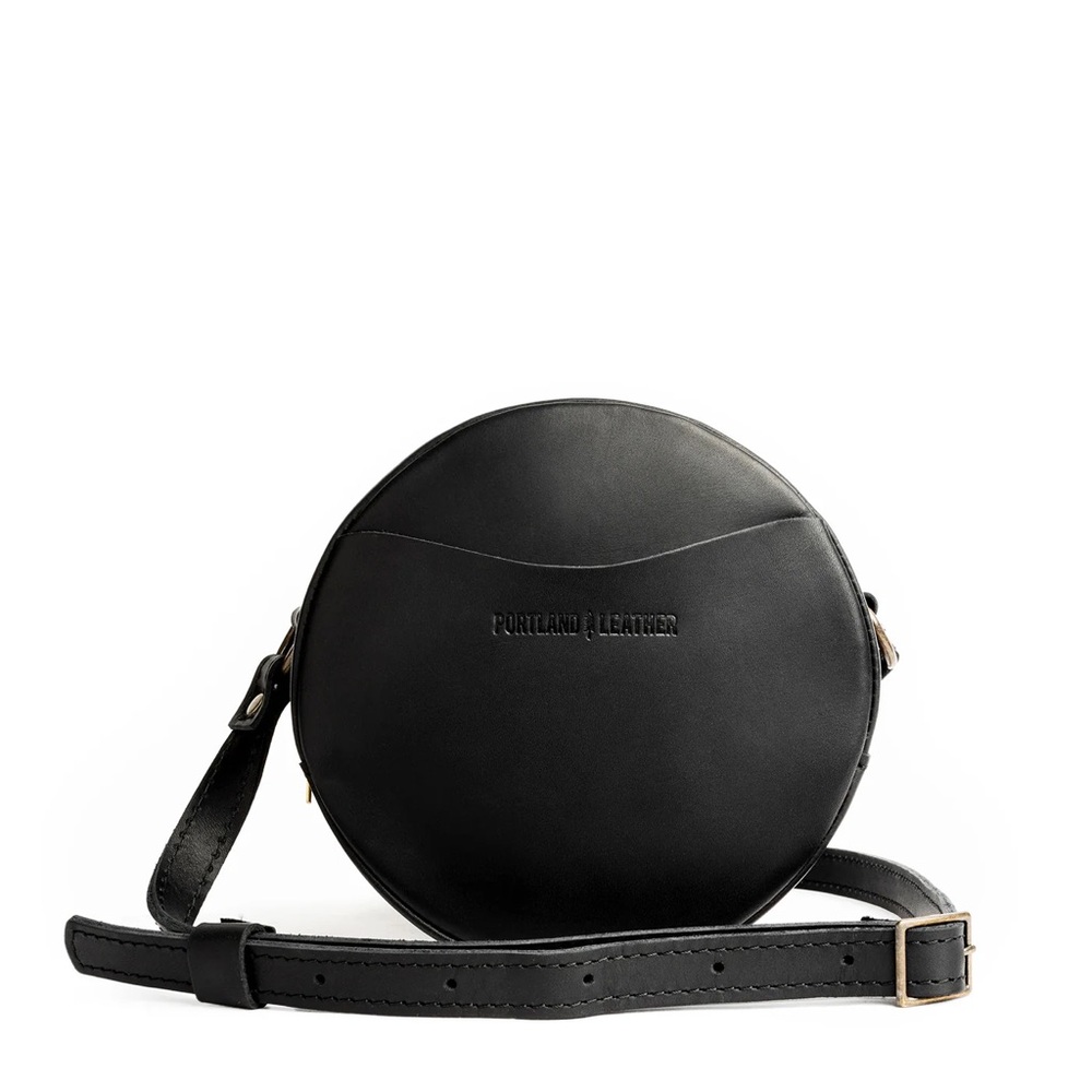 Portland Leather Circle Crossbody Bag